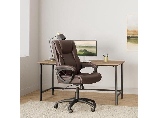 STAPLES 2554454 Kelburne Luxura Office Chair Brown