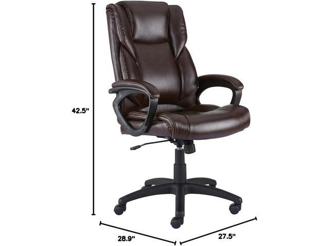 STAPLES 2554454 Kelburne Luxura Office Chair Brown
