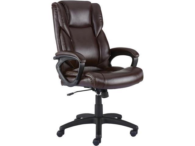 STAPLES 2554454 Kelburne Luxura Office Chair Brown