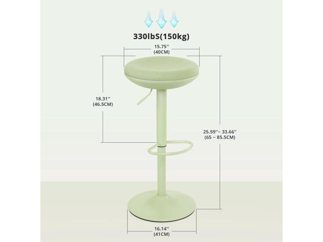 Standing Desk Chair, Ergonomic Office Stool Adjustable Height, Round 360° Swivel Sit Perching Stool Without Backrest for Bedroom, Kitchen, Living...