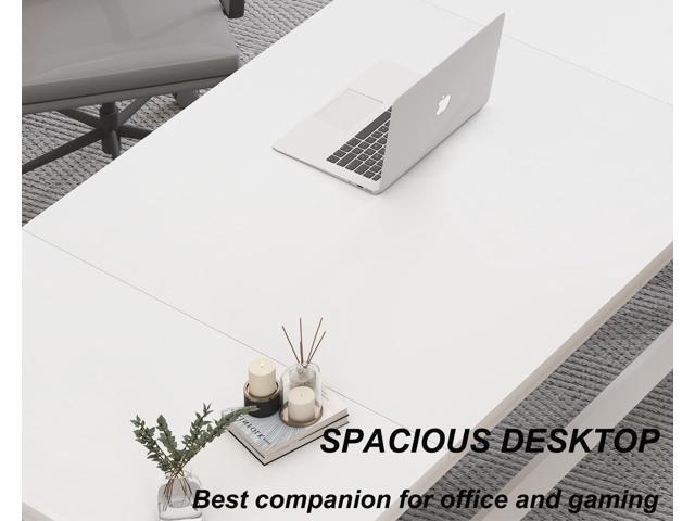 HSH White 70.8' Computer Desk, Modern Large Long Wood Metal Office Desk, Farmhouse Pc Study Work Writing Desk for Two Person, Rustic Double...