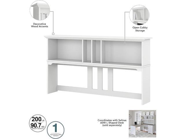 Salinas Casual Hutch for L-Shaped Desk, Pure White