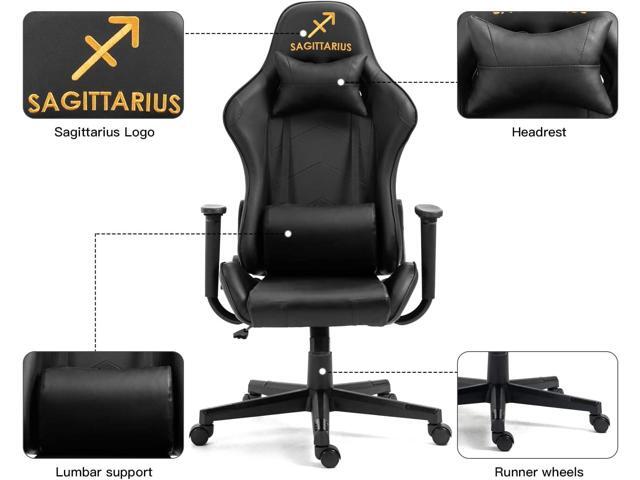 Modern-Depo Gaming Chair with Zodiac Star Sign, Sagittarius Astrology Logo, Ergonomic Computer Chair with Headrest, Lumbar Support, Swivel and...