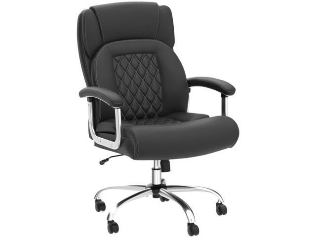 POWERSTONE Big and Tall Office Chair - 500LBS High Back Executive Desk Chair Adjustable PU Leather Computer Chair Home Office Extra Wide Swivel...