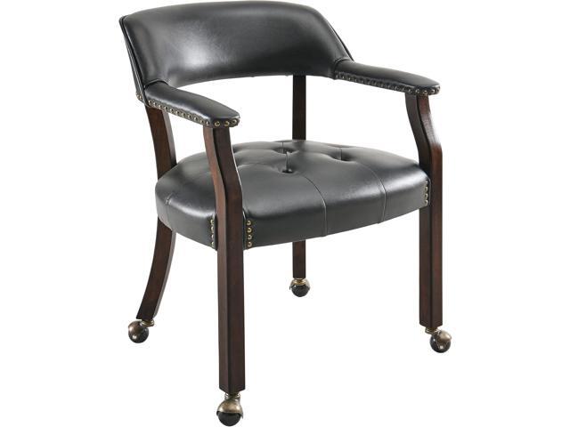 MODERION Large Dinning Chairs with Solid Wood Legs, Boss Caption's Chairs, Office Desk Chairs with Wheels, Classic Swivel Accent Chairs with...