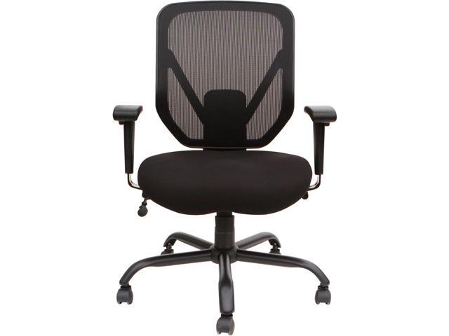 Lorell Soho Big & Tall Black Mesh Back Chair