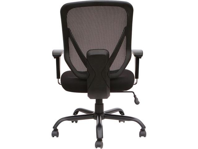 Lorell Soho Big & Tall Black Mesh Back Chair