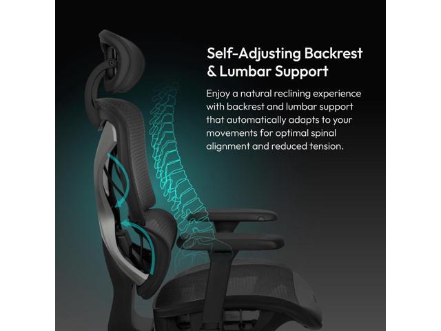 XTC Mesh Ergonomic Chair Black ThunderX3
