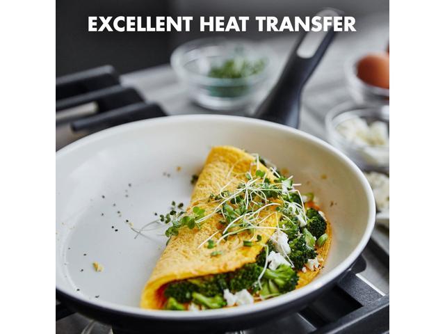 GreenPan Rio Healthy Ceramic Nonstick 13.5' Frying Pan Skillet, PFAS-Free, Dishwasher Safe, Black