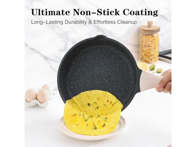 Nonstick Frying Pan Skillet, 11 Inch Granite Cooking Pan, Egg Pan Omelet Pan, Healthy Stone Cookware Chef's Pan, PFOA Free, Induction Compatible