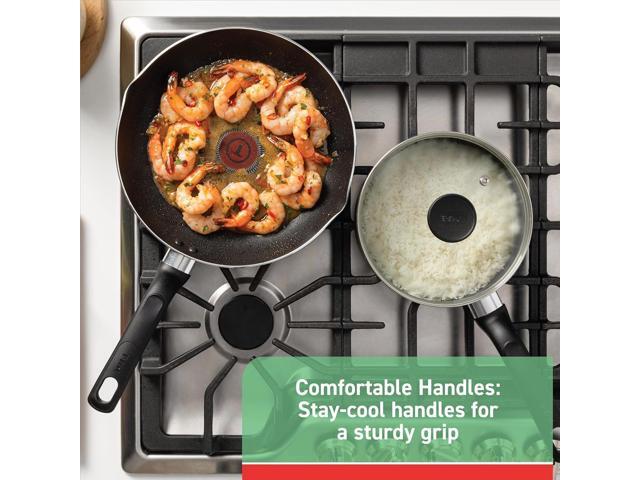 T-fal Specialty Nonstick Saute Pan with Glass Lid 5 Quart, Oven Broiler Safe 350F, Cookware, Deep Frying Pan with Handle, Skillet, Kitchen, Pots...