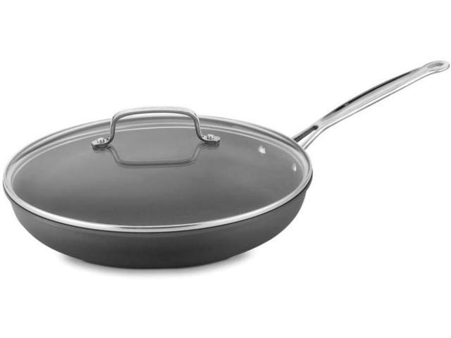 Cuisinart 12-Inch Skillet, Nonstick-Hard-Anodized with Glass Cover, 622-30GP1