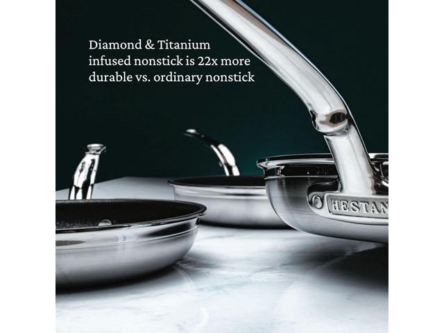 Hestan - ProBond Collection - TITUM 100% Triple Bonded Nonstick Stainless Steel Frying Pan, Induction Cooktop Compatible, Made without PFOAs...