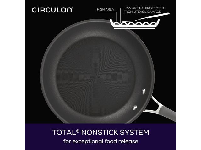 Circulon 83905 Radiance [hard anodized] Nonstick Frying pan set / Skillet Set - 8.5 Inch and 10 Inch, Gray