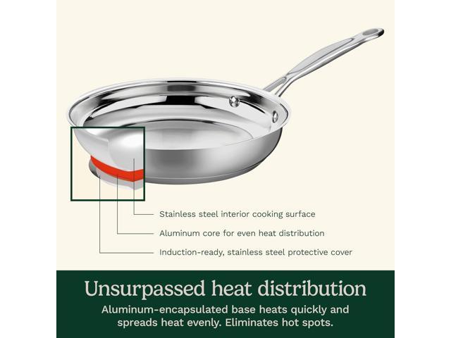 Cuisinart 722-20 8-Inch Chef's-Classic-Stainless-Cookware-Collection, 8', Open Skillet