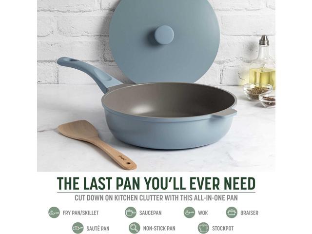 Goodful All-in-One Pan, Multilayer Nonstick, High-Performance Cast Construction, Multipurpose Design Replaces Multiple Pots and Pans, Dishwasher...