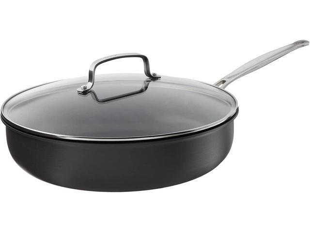 Cuisinart 12-Inch Deep Fry Pan w/Cover, Chef's Classic Nonstick Hard Anodized Collection, 622-30DFP1
