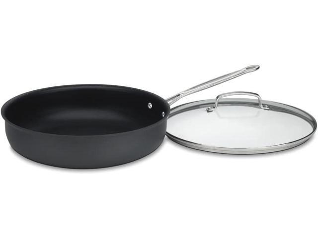 Cuisinart 12-Inch Deep Fry Pan w/Cover, Chef's Classic Nonstick Hard Anodized Collection, 622-30DFP1