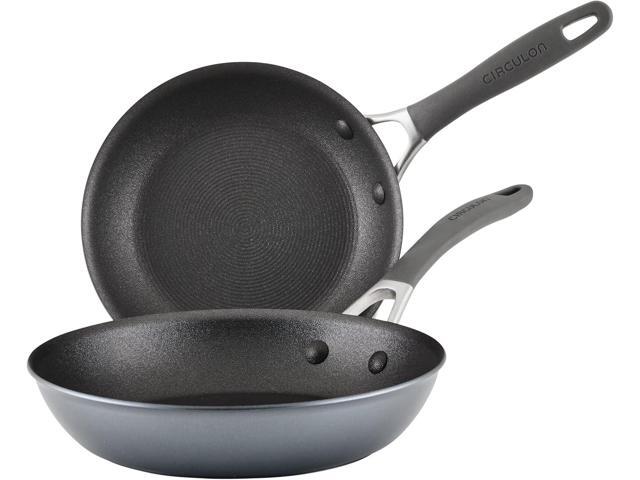 Circulon A1 Series with ScratchDefense Technology Nonstick Induction Frying Pans/Skillet Set, 8.5 Inch and 10 Inch - Graphite, Skillet Set (8.5' &.