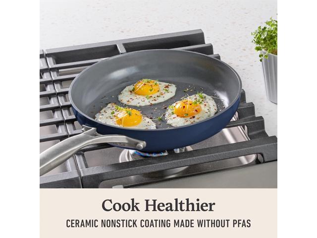 Calphalon Premier Ceramic Nonstick 8' and 10' Frying Pan Set, Midnight Blue