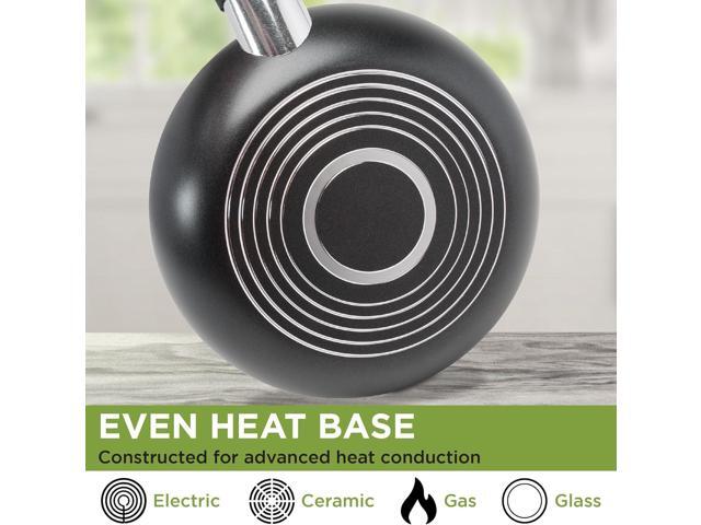 Ecolution Easy Clean Ceramic Nonstick Cookware Set, Dishwasher Safe Kitchen Pots and Pans Set, Comfort Grip Handle, Even Heating, Ultimate Food...
