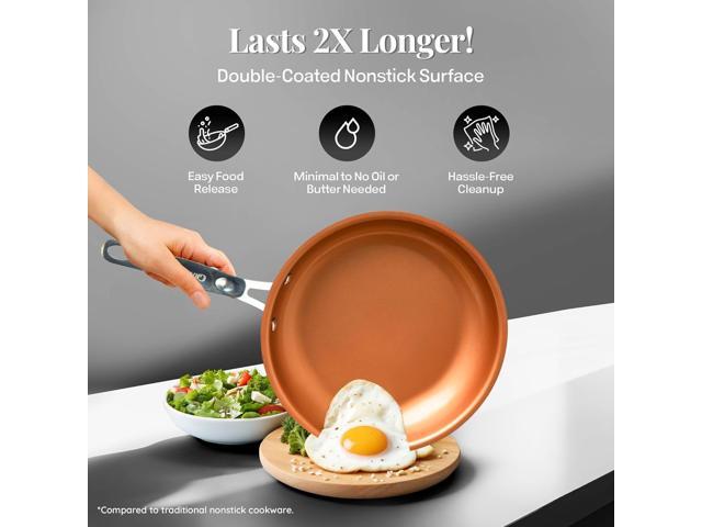 Gotham Steel True 20 Pc Ceramic Cookware Set Nonstick, Ceramic Pots and Pans Set Non Stick with Deep Square Pan Set & Bakeware Set, Non Toxic PFOA...