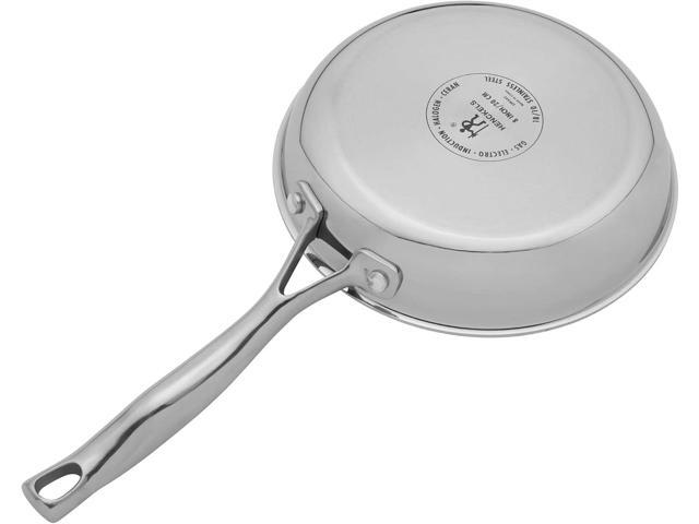 HENCKELS Clad H3 8-inch Induction Ceramic Nonstick Frying Pan, Stainless Steel, Durable and Easy to clean