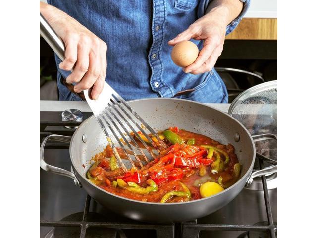 GreenPan Chatham Hard Anodized Healthy Ceramic Nonstick, 11' Everyday Frying Pan Skillet with 2 Handles and Lid, PFAS-Free, Dishwasher Safe, Oven...