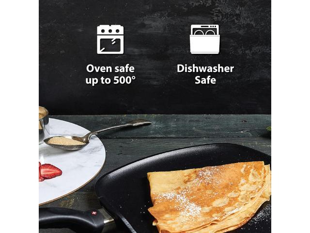 Swiss Diamond Nonstick Saute Pan with Lid, Diamond Coated Aluminum Deep Saute Pan with Lid Features Stainless Steel Handle, Dishwasher & Oven Safe...