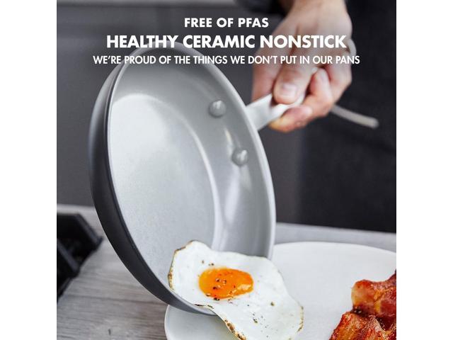 GreenPan Chatham Hard Anodized Healthy Ceramic Nonstick 10 Piece Cookware Pots and Pans Set, Frying Pan Skillets, Saucepans, Saute Pan, Stockpot,...