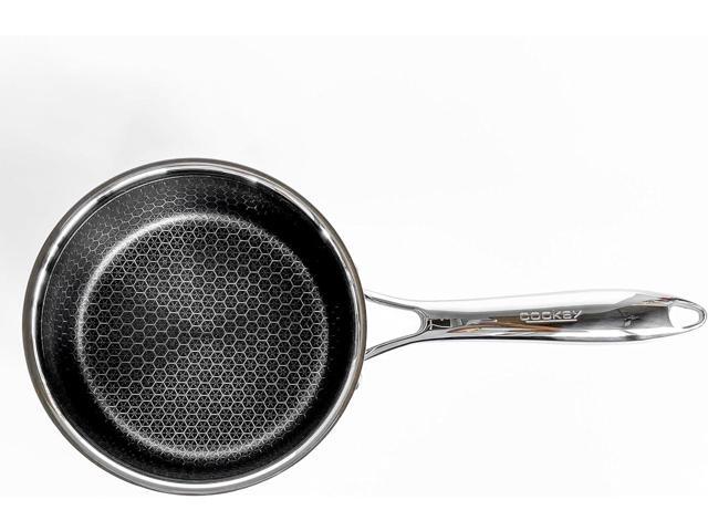 3.0 Quart Hexagon Surface Hybrid Stainless Steel Saucepan with Lid
