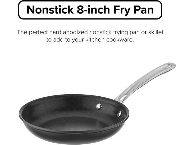 Viking Culinary Hard Anodized Nonstick Fry Pan, 8 inch, Dishwasher, Oven Safe, Works on All Cooktops including Induction