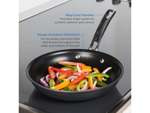 Viking Culinary Hard Anodized Nonstick Fry Pan, 8 inch, Dishwasher, Oven Safe, Works on All Cooktops including Induction