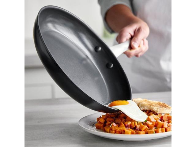 GreenPan Black Pro Infinite8 Ceramic Nonstick 3-Piece Frypan Set, 8, 10, and 12, Hard Anodized, Stainless Steel Handle, PFAS-Free