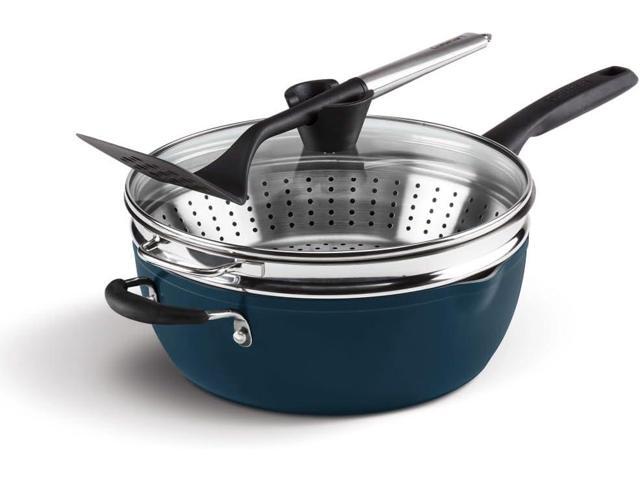 Cuisinart Preferred Pan 4-Pc Set - Nouveau Navy (4.5 Qt. Multi-Purpose Pan w/Cover, Steamer, Slotted Turner)