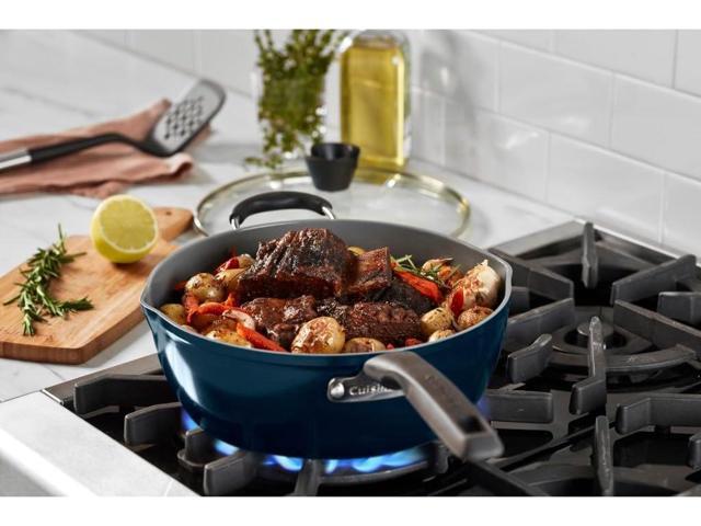 Cuisinart Preferred Pan 4-Pc Set - Nouveau Navy (4.5 Qt. Multi-Purpose Pan w/Cover, Steamer, Slotted Turner)