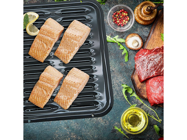 Range Kleen BP102X 2 Piece Heavy Duty Porcelain Air Fry, Bake and Broil Pan
