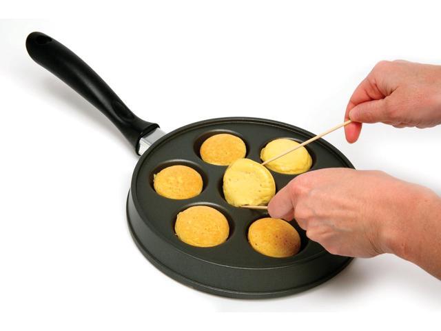 Norpro Nonstick Stuffed Pancake Pan, Munk/Aebleskiver/Ebelskiver 16.5 x 9 x 1.25 Black