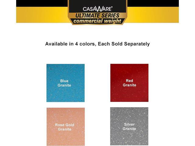 casaWare 9 x 6 x 0.75-Inch Toaster Oven Ultimate Series Commercial Weight Ceramic Non-Stick Coating Baking Pan (Silver Granite)