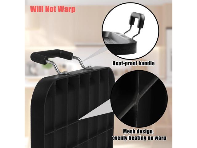 Vayepro 2 Burner Griddle Pan with Glass Lid, Stove Top Flat Griddle for Glass Stove Top, Aluminum Pancake Griddle, Non-Stick Griddle for Gas Grill,...