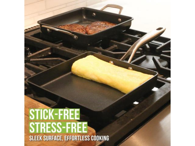 TECHEF - Onyx Collection, Nonstick Tamagoyaki Japanese Omelette Pan/Egg Pan (PFOA Free), Made in Korea