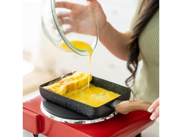 Oleex Tamagoyaki Pan Set Japanese Omelette Pan with Kitchen Cooking Tools Like Musubi Mold, Spatula & Other Omelet Accessories Multifunctional...