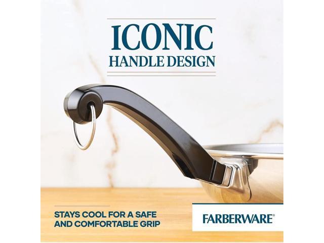 Farberware Classic Stainless Steel Cookware Pots and Pans Set, 15-Piece,50049,Silver