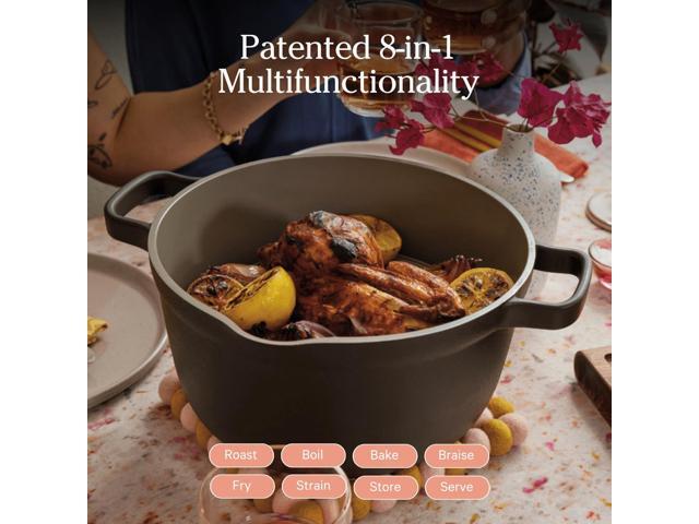 Our Place Perfect Pot - 5.5 Qt. Nonstick Ceramic Sauce Pan with Lid Versatile Cookware for Stovetop and Oven Steam, Bake, Braise, Roast PTFE...