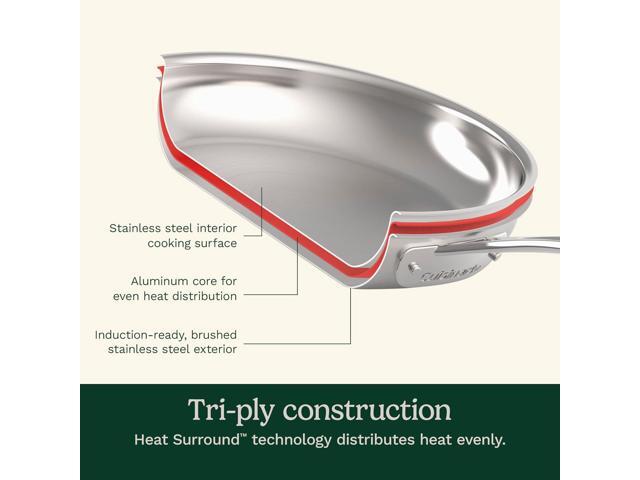 Cuisinart 12 Piece Cookware Set, MultiClad Pro Triple Ply, Silver, MCP-12N