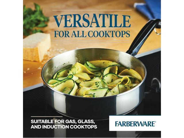 Farberware Classic Stainless Steel Fry Lid, Saute Pan (2.75 Quart), Silver