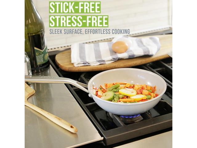 TECHEF - CeraTerra - 8 inch Ceramic Frying Pan PFAS, PTFE & PFOA-Free, Toxin-Free Ceramic Coating, Induction-Ready, Oven & Dishwasher Safe,...