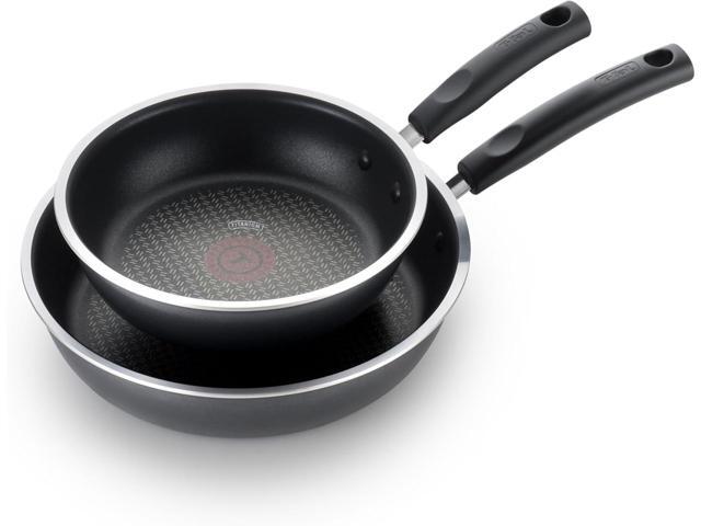 T-fal Signature Non Stick Fry Pan Set 2 Piece: 8 and 10.5 Inch, Oven Broiler Safe 350F, Heat Indicator, Cookware Set Nonstick, Frying Pans,...