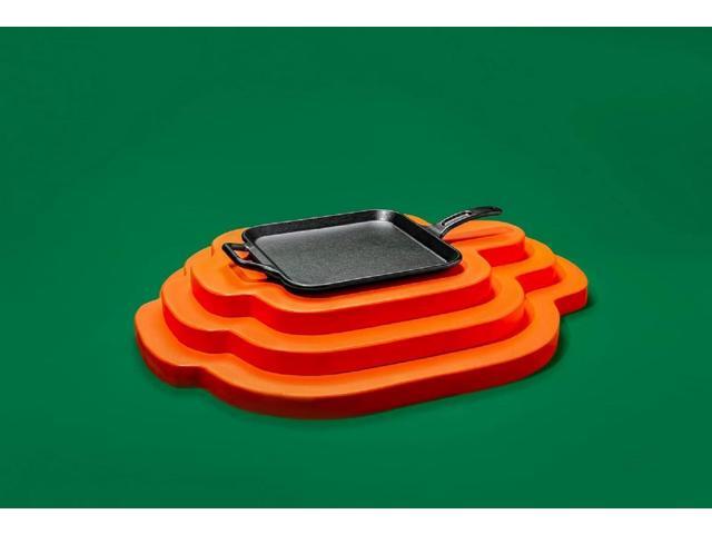 Lodge BOLD 12 Inch Seasoned Cast Iron Square Griddle, Design-Forward Cookware