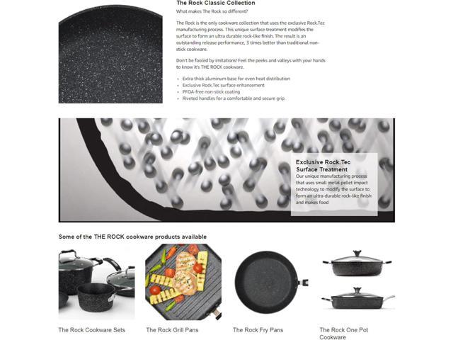 THE ROCK by Starfrit 8' Fry Pan, Black